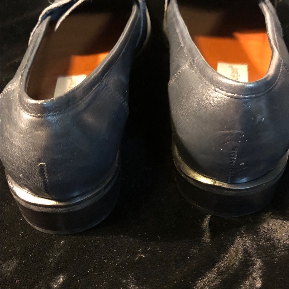 Etienne Aigner Womens Karlie leather loafers Navy 7.5 - Picture 3 of 7